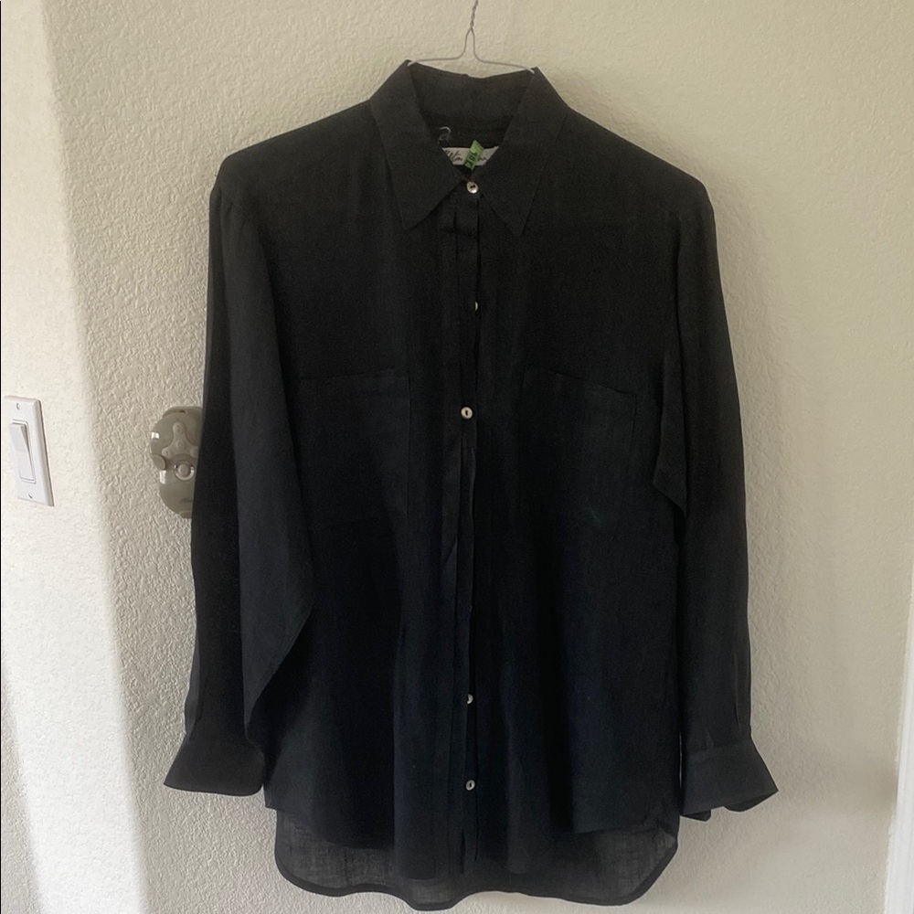 Men's Black Dress Shirt-Hilton wear